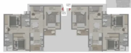 Shriram Serenity 2 BHK floor plan image Shriram Serenity 2 BHK Apartment floor plan by Shriram Properties located in Rajanukunte, Yelahanka, Doddaballapur Main Road, North Bangalore